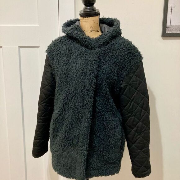 Free People Cozy Nights Sherpa Zip Coat XS - Picture 6 of 8
